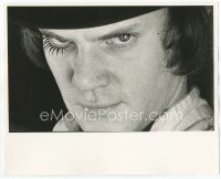 7f348 MALCOLM MCDOWELL deluxe 8x10 still '71 super c/u as Alex, interested in rape & Beethoven!