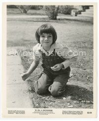 7f370 MARY BADHAM 8x10 still '63 close up on her knees as Scout from To Kill a Mockingbird!