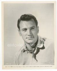 7f405 ROCK HUDSON 8x10 still '61 head & shoulders portrait with neckerchief from The Last Sunset!