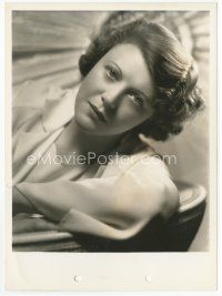 7f422 RUTH CHATTERTON 8x10 key book still '36 seated close portrait from Lady of Secrets!