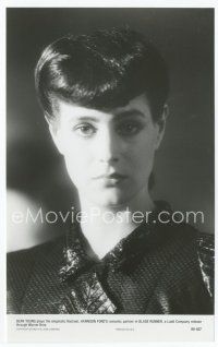 7f426 SEAN YOUNG 6.5x10 still '82 head & shoulders portrait as Rachael from Blade Runner!