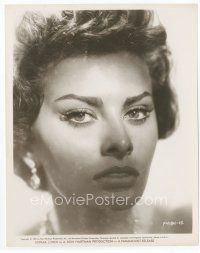 7f438 SOPHIA LOREN 8x10.25 still '57 incredible super c/u portrait of the beautiful Italian star!