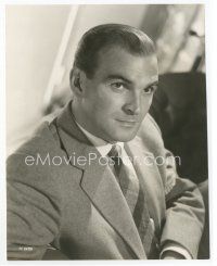 7f441 STANLEY BAKER English 7.5x9.5 still '56 c/u of the handsome English actor from Checkpoint!