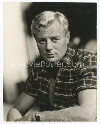 7f474 TONY WRIGHT 7.25x9.25 English still '50s head & shoulders portrait of the British actor!