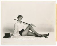 7f482 VERA MILES 8x10 still '57 seated cheesecake photo that was banned by Alfred Hitchcock!