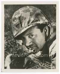 7f487 VIC DAMONE 8x10 still '60 close up of the actor in soldier uniform from Hell to Eternity!