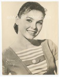 7f524 YVONNE CRAIG deluxe 8.5x11 still '64 smiling head & shoulders portrait of the pretty actress!