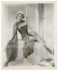 7f527 ZSA ZSA GABOR 8x10 still '58 seated portrait in sexy costume from Queen of Outer Space!