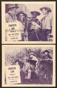 7g702 CODY OF THE PONY EXPRESS 2 Chap9 LCs '50 Jock Mahoney serial, Frontier Law!