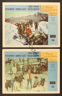 7g711 FAR COUNTRY 2 LCs '55 James Stewart, directed by Anthony Mann!