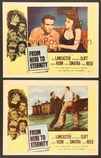7g716 FROM HERE TO ETERNITY 2 LCs R58 Donna Reed, Montgomery Clift!