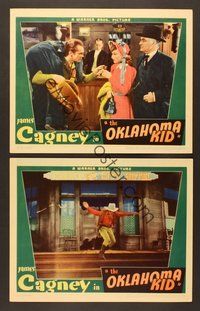 7g740 OKLAHOMA KID 2 LCs '39 James Cagney, Donald Crisp, Rosemary Lane!