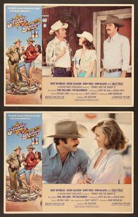 7g749 SMOKEY & THE BANDIT II 2 LCs '80 images of Burt Reynolds, Jerry Reed & Sally Field!