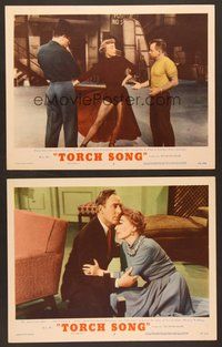 7g754 TORCH SONG 2 LCs '53 Michael Wilding & tough baby Joan Crawford, a wonderful love story!