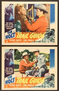 7g755 TRAIL GUIDE 2 LCs '52 Tim Holt, faces fury of the lynch-mob justice!