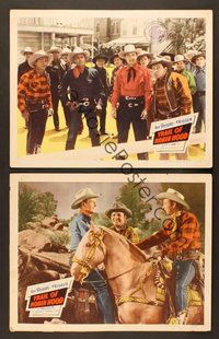 7g756 TRAIL OF ROBIN HOOD 2 LCs '50 Roy Rogers riding on Trigger, Rex Allen!