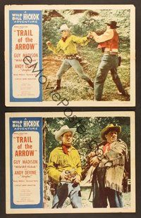 7g757 WILD BILL HICKOK 2 stock LCs '52 Guy Madison, Andy Devine, Trail of the Arrow!