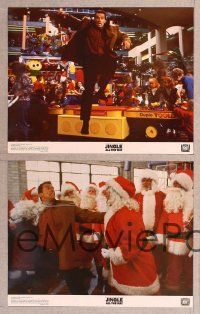 7g181 JINGLE ALL THE WAY 8 color 11x14 stills '96 Arnold Schwarzenegger, Sinbad, two dads & one toy