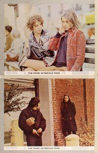 7g282 PANIC IN NEEDLE PARK 8 int'l color 11x14 stills '71 Al Pacino & Kitty Winn are heroin addicts