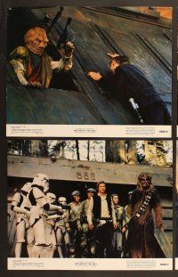 7g309 RETURN OF THE JEDI 8 color 11x14 stills '83 George Lucas classic, Mark Hamill, Harrison Ford