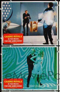 7g070 CASINO ROYALE 8 LCs '67 all-star James Bond sexy psychadelic spy spoof, David Niven!