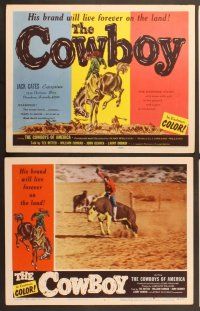 7g090 COWBOY 8 LCs '54 William Conrad is a hell-raisin' & hard ridin' cowboy!
