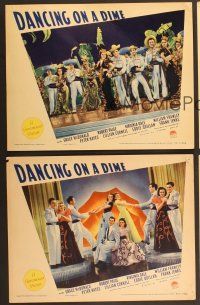 7g093 DANCING ON A DIME 8 LCs '40 pretty Grace McDonald, Robert Paige, Virginia Dale!