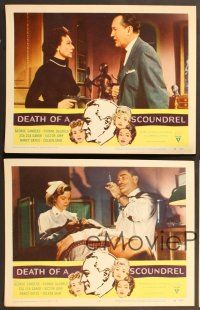 7g620 DEATH OF A SCOUNDREL 4 LCs '56 George Sanders, Yvonne De Carlo!