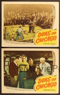 7g622 DUKE OF CHICAGO 4 LCs '49 boxing, Tom Brown, Audrey Lang, Grant Withers!