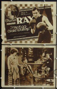 7g112 EGG CRATE WALLOP 8 LCs '19 Jerome Storm directed, Charles Ray, early silent boxing comedy!