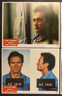 7g118 ESCAPE FROM ALCATRAZ 8 LCs '79 best front & side mugshot photos of prisoner Clint Eastwood!