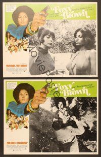 7g658 FOXY BROWN 3 LCs '74 don't mess w/Pam Grier, meanest chick in town!