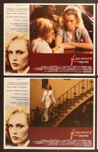7g128 FRANCES 8 LCs '82 Jessica Lange as cult actress Frances Farmer!