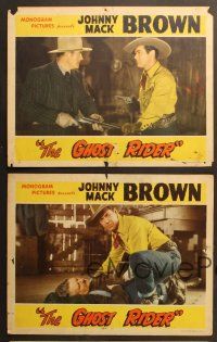 7g589 GHOST RIDER 5 LCs '43 tough cowboy Johnny Mack Brown, Raymond Hatton!