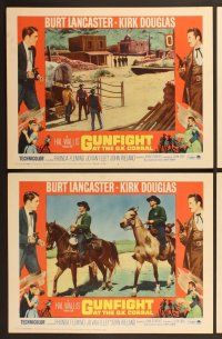 7g146 GUNFIGHT AT THE O.K. CORRAL 8 LCs R64 Burt Lancaster, Kirk Douglas, directed by John Sturges!
