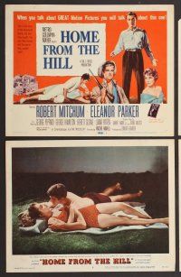 7g157 HOME FROM THE HILL 8 LCs '60 Robert Mitchum, Eleanor Parker & George Peppard!
