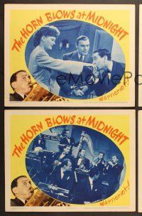 7g628 HORN BLOWS AT MIDNIGHT 4 LCs '45 Jack Benny is an angel playing a trumpet to end the world!