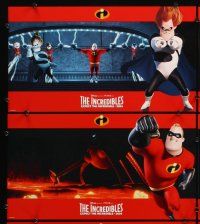 7g173 INCREDIBLES advance LCs '04 Disney/Pixar animated sci-fi superhero family!
