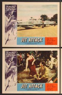 7g180 JET ATTACK 8 LCs '58 John Agar, Korean War, cool military images!