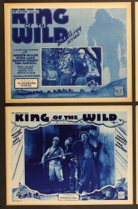 7g190 KING OF THE WILD 8 Chap3 LCs '31 Walter Miller, Nora Lane, Boris Karloff, The Avenging Horde!