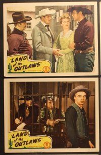 7g545 LAND OF THE OUTLAWS 6 LCs '44 Lambert Hillyer, Johnny Mack Brown, Raymond Hatton!