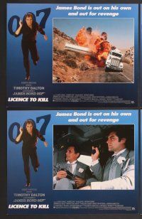 7g215 LICENCE TO KILL 8 LCs '89 Timothy Dalton as James Bond, he's out for revenge!