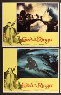 7g223 LORD OF THE RINGS 8 LCs '78 Ralph Bakshi cartoon from classic J.R.R. Tolkien novel!