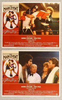 7g493 MAIN EVENT 7 LCs '79 boxing, great images of Barbra Streisand with Ryan O'Neal!