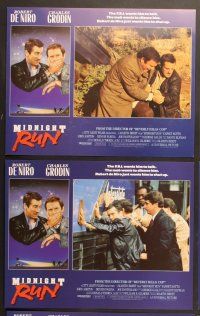 7g554 MIDNIGHT RUN 6 int'l LCs '88 Robert De Niro with Charles Grodin who stole $15 million!