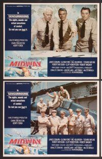 7g254 MIDWAY 8 LCs '76 Charlton Heston, Henry Fonda, WWII naval battle!