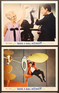 7g675 NEVER A DULL MOMENT 3 LCs '68 Disney, Dick Van Dyke, Dorothy Provine!