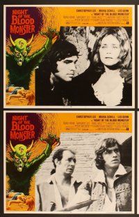 7g495 NIGHT OF THE BLOOD MONSTER 7 LCs '72 Jess Franco, Chrisotpher Lee, Maria Schell!
