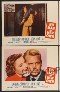 7g268 NO MAN OF HER OWN 8 LCs '50 Barbara Stanwyck, John Lund!