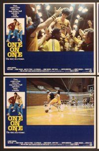 7g279 ONE ON ONE 8 LCs '77 Robby Benson & Annette O'Toole, basketball!